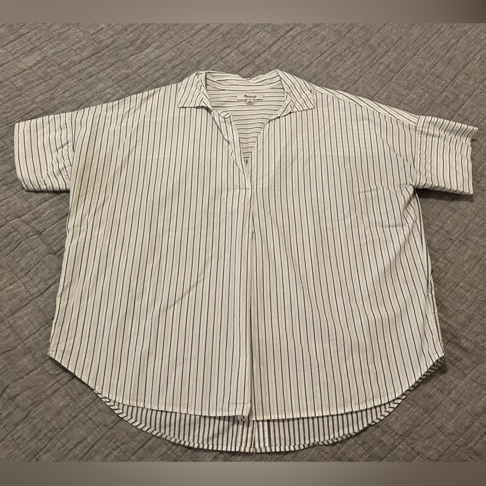 Madewell striped top, size M